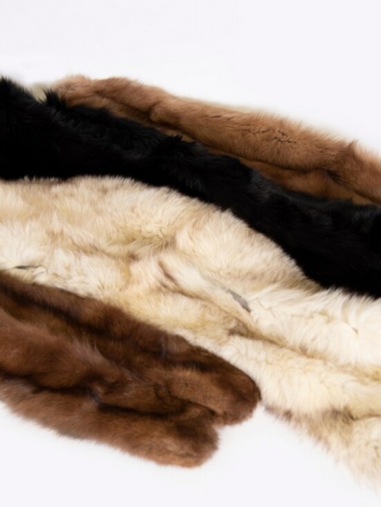 Accessories - 3 Fur Collars - Black, Brown, Grey